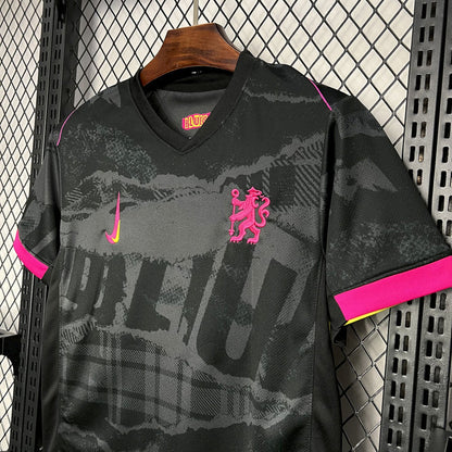 Maillot Chelsea Third Noir et Rose 24/25