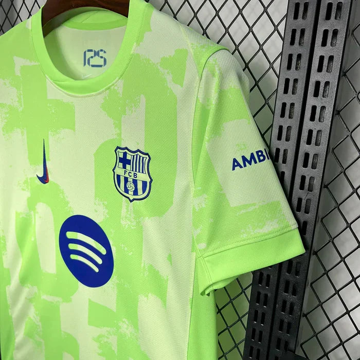 Maillot Barcelone Third Vert et Bleu 24/25