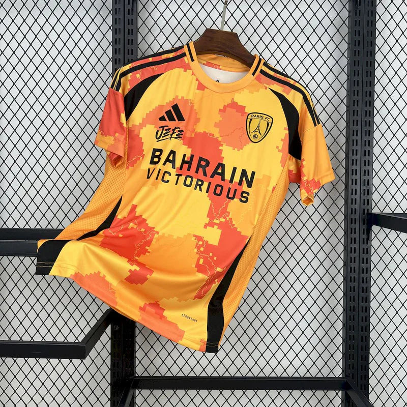 Maillot Paris FC x Ninho Orange et Noir 25/26