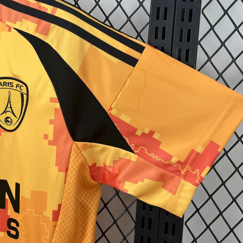 Maillot Paris FC x Ninho Orange et Noir 25/26