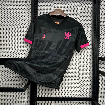 Maillot Chelsea Third Noir et Rose 24/25